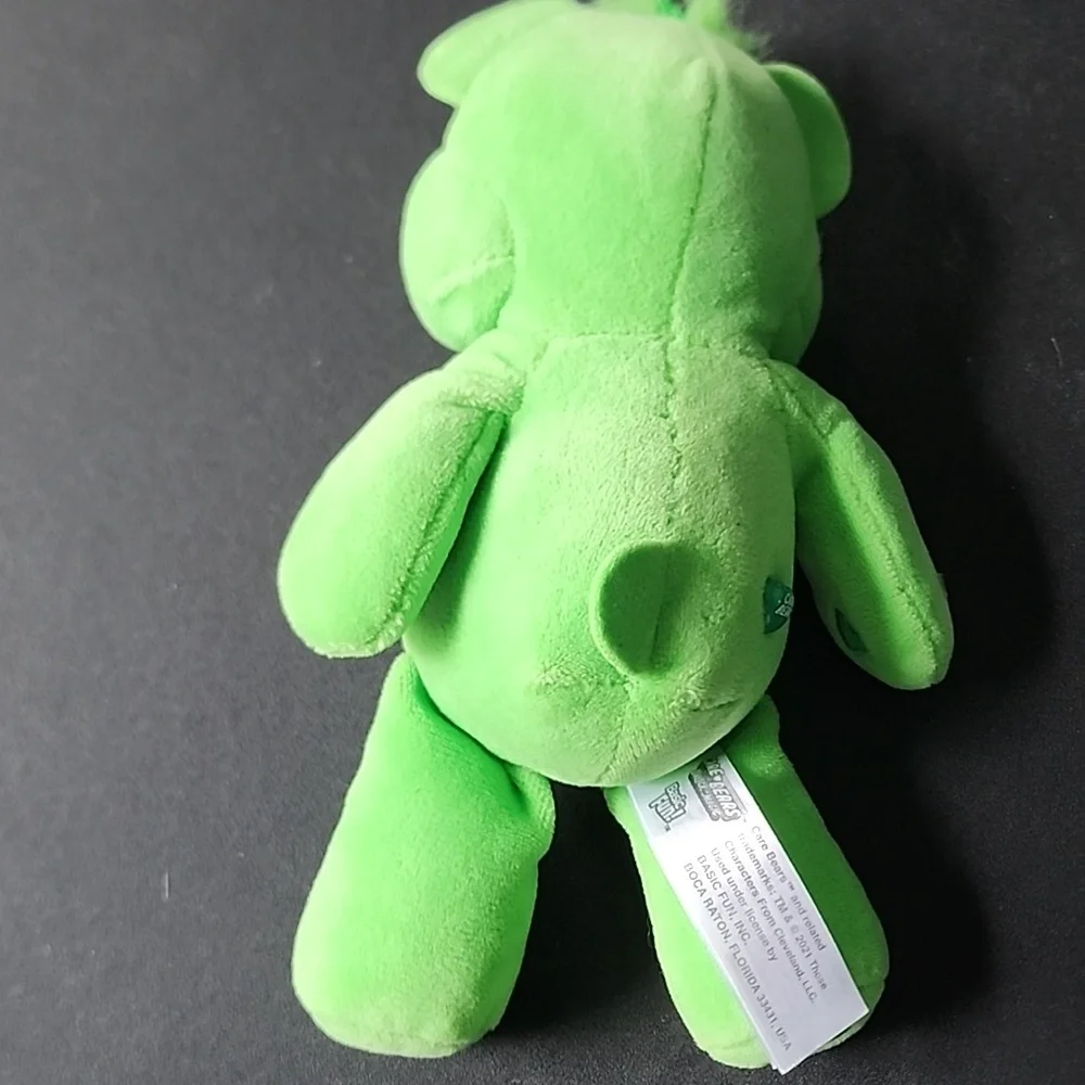 2021 Good Luck Care Bear Green Plush Bear‎ Toy